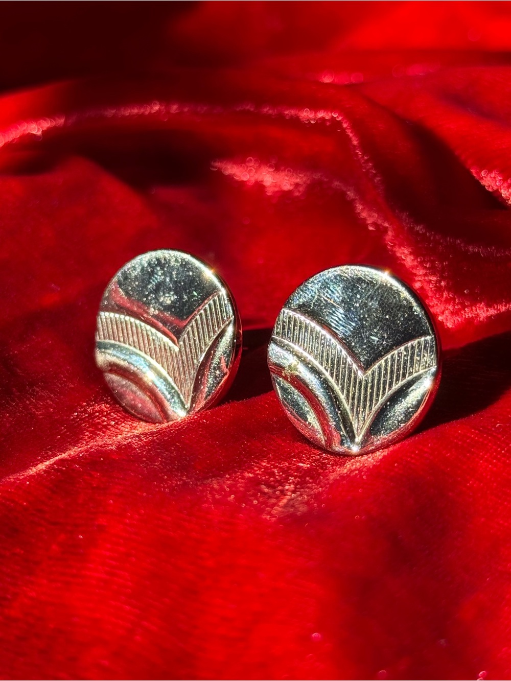 Swank Silver-Tone Cufflinks